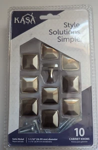 KasaWare 1-1/16" Diameter Square Knob K121SN-10 - Picture 1 of 2