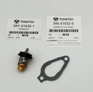 Termostato e guarnizione fuoribordo originale Tohatsu MFS25C MFS30C (2019 on) 3KY-01030-1 - Foto 1 di 1