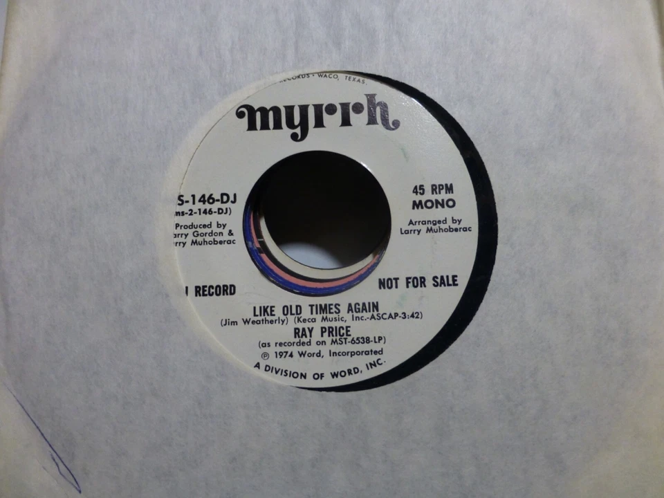 RAY  PRICE LIKE OLD TIMES AGAIN & SAME SONG M/ST. COUNTRY NM  45. - Image 1 of 1