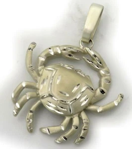 Colgante XXL signo zodiacal diamante Cáncer. Plata de ley 925 muy grande calidad - Imagen 1 de 2
