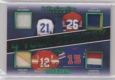 2020 Leaf ITG Used 4 Your Country Relics Emerald /4 Borje Salming Mats Naslund