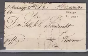 AUSTRIA, POLAND, SANDEC, SANDECJA, 1834 Entire to Tarnow, Tarnopol. - Picture 1 of 1