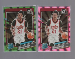 ( 2 ) EMONI BATES 2023 24 PANINI DONRUSS RATED ROOKIE PINK LASER 07/50 - GREEN - Picture 1 of 2