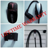 TESLA Model S X 3 Y UMC Universal Mobile Charger Cable Dock COMBO Wall Mount BLK