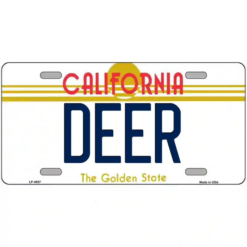 Deer California Metal Sign - Image 1 of 1