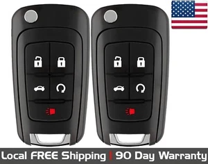 2x New Quality Replacement PEPS Proximity Key Fob Remote For Buick & Chevrolet - Picture 1 of 10