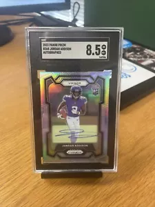 2023 Prizm Football Jordan Addison Silver Auto #368 SGC 8.5 - Picture 1 of 2