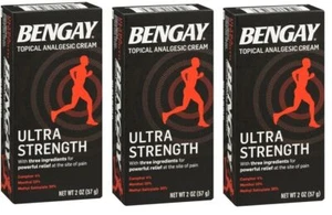 Bengay Ultra Strength Cream 2 oz X ***3 Packs*** - Picture 1 of 1
