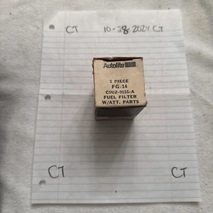 NOS 65 66 67 68 69 70 71 FORD MUSTANG FAIRLANE AUTOLITE FUEL FILTER C5UZ-9155-A - Picture 1 of 2