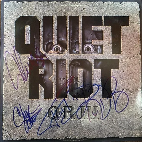 Quiet Riot- Record Album Signed by all 4 Band Members Cover