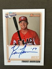Minnesota Twins TRAVIS HARRISON autograph 2010 Bowman All-American - certified