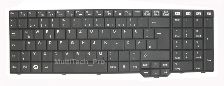 DE Tastatur f. FSC Amilo Xa3530 Li3910 Pi3625 Xi3650 Xi3670 Series - Schwarz - - Bild 1 von 1