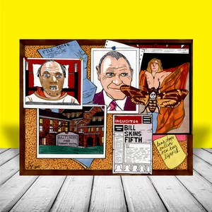 Nuevo HANNIBAL LECTER anthony hopkins SILENCIO DE LOS CORDEROS artista firmado ARTE CINEMATOGRÁFICO - Imagen 1 de 1