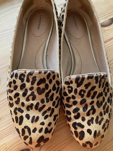 Gr. 41 Slipper in Tierfelloptik Animalprint Leder Lands´End - Bild 1 von 3