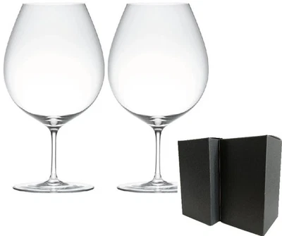 Kimura Glass Shop [Set of 2 Sava 24oz Wine Glasses Boxed] Red Wine Burgundy Pair - Image 1 of 3
