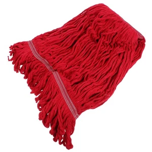  2 pezzi ricariche testa mocio cotone riutilizzabile lavabile corda mop testine pavimento bagnato - Foto 1 di 17