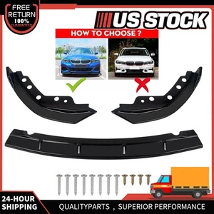 For BMW G20 330i M340i M Sport 19-22 GT Style Gloss Black Front Bumper Lip Kit - Bild 1 von 11