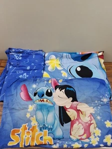 Juego de funda nórdica funda nórdica plana almohada funda nórdica doble Lilo and Stitch - Imagen 1 de 9