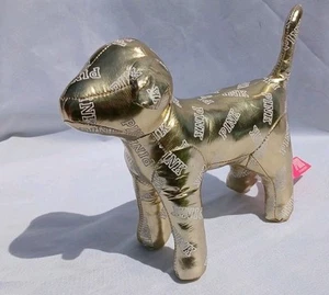Victoria's Secret Plüschhund rosa metallic gold Stofftier Rentner - Bild 1 von 13