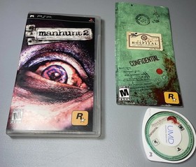 Manhunt 2 (Sony PlayStation Portable PSP, 2007) Complete CIB Game