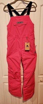 Burton KD Skylar Snow Bib Pants Fuchsia Fusion YOUTH Kid's Large Snowboarding - Image 1 of 4