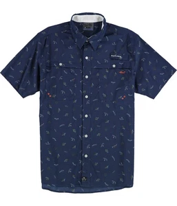 SALT LIFE Mens Fish N Lures Button Up Shirt, Multicoloured, Medium - Picture 1 of 2