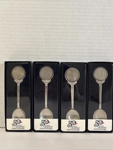 50 State Quarter US Mint Collectible Spoons in Original box Lot of 4 - Picture 1 of 3