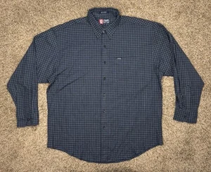 Neu mit Etikett Ralph Lauren Chaps Schottenkaro blau Kurzarm Knopfleiste Herren Gr. XL Vintage - Bild 1 von 12