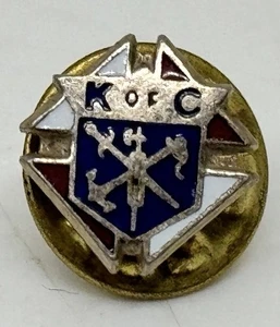 Vintage Knights of Columbus Small Member Enamel Lapel Pin - Picture 1 of 2