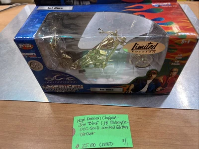 American Chopper Jet Bike 1:18 Motorcycle OCC Gold Limited Edition Diecast  - Image 1 of 4