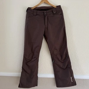 Marmot Ski Snowboard Pants Womens Size Medium Waterproof Brown Insulated Winter - Picture 1 of 19