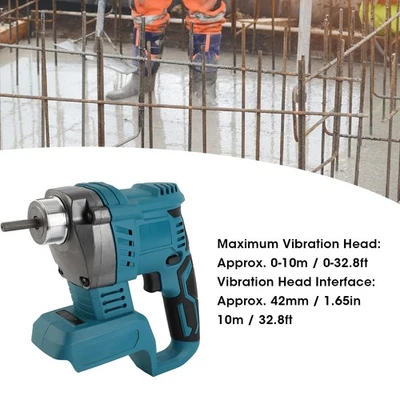 Cordless Portable Electric Concrete Vibrator Locking Button Design For - Image 1 of 4