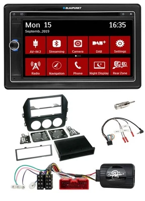 Blaupunkt Bluetooth DAB 2DIN USB DVD Lenkrad Autoradio für Mazda MX 5 NC 09-15 s - Bild 1 von 4