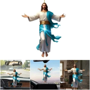 Flat Acrylic Christian Auto Decoration Faith Symbol Car Accessory Safe Driving - Picture 1 of 12