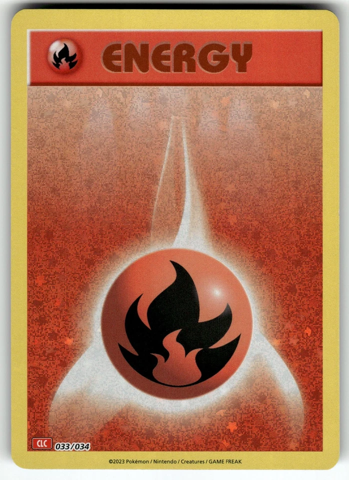 Basic Fire Energy 033/034 Trading Card Game Classic NM Pokemon Card TCG - Image 1 of 2