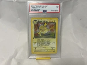 Pokemon Dark Raichu Team Rocket 1st Edition Secret Rare Holo #83 PSA 1 - Picture 1 of 4