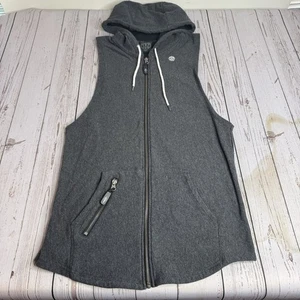 Sudadera con Capucha Gold's Gym Cremallera Completa Sin Mangas Para Hombre Gris Medio Camisa de Entrenamiento - Imagen 1 de 9