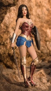 Justice League Wonder Woman Diana Rüstung Halloween Cosplay Kostüm Outfit Anzug - Bild 1 von 8