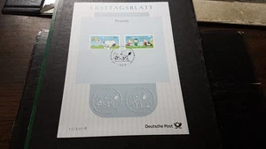 BRD 2018 ERSTAGSBLATT  11/2018 PEANUTS SIEHE 2x FOTO - Bild 1 von 2