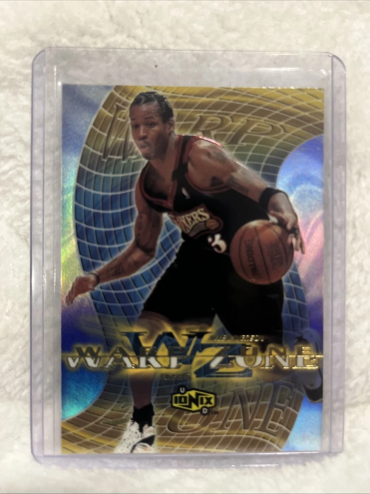 99-00 Upper Deck Ionix Allen Iverson Warp Zone Insert W27 76ers Foto 1 de 2