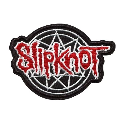 PATCHWORK PARADISE Slipknot Heavy Metal Band Logo Embroidered Iron-On Patch