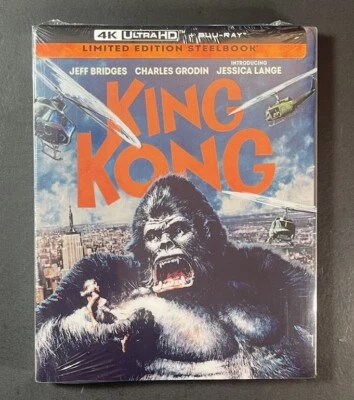 King Kong 1976 [ Limited Edition STEELBOOK ] (4K Ultra HD + Blu-ray) NEW - Image 1 of 4
