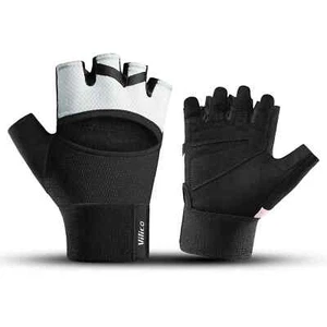 Anti Slip Shock Breathable Half Finger Sports Gloves for Cycling Gym MTB Bike - Picture 1 of 14