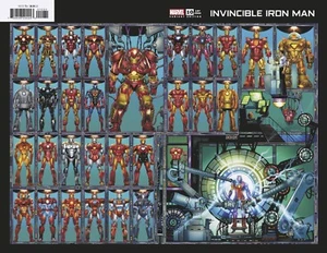 INVINCIBLE IRON MAN #10 BOB LAYTON WRAPAROUND VAR MARVEL COMICS 09/27/23 - Imagen 1 de 2