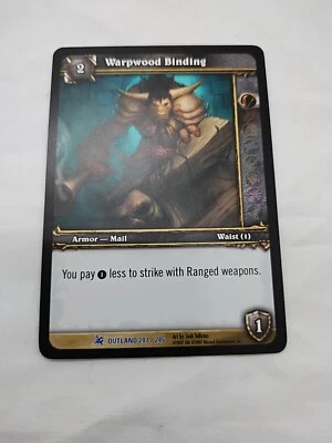 Warpwood Binding Wow TCG Fires Of Outland Rare 207/246 - Image 1 of 4