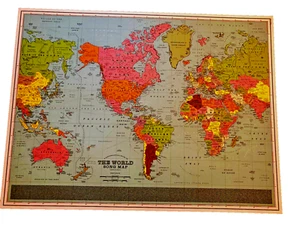 Dorothy "The World Song Map" print - Picture 1 of 6