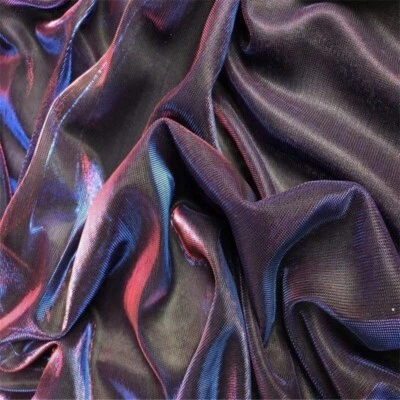 1M DIY Fairy Mesh Fabric Gauze Metallic Flashing Designer Dress Sewing Material - Image 1 of 4