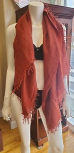 Chan Luu Beautiful Cashmere & Silk Soft Scarf Shawl Wrap - Auburn - Snagged - Picture 1 of 6