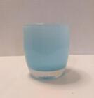 Glassybaby Hand Blown Votive Candle Holder Dolphin Blue