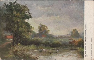 Kent Postcard - Artist View of The Pond on Hayes Common RS33670 - Picture 1 of 2